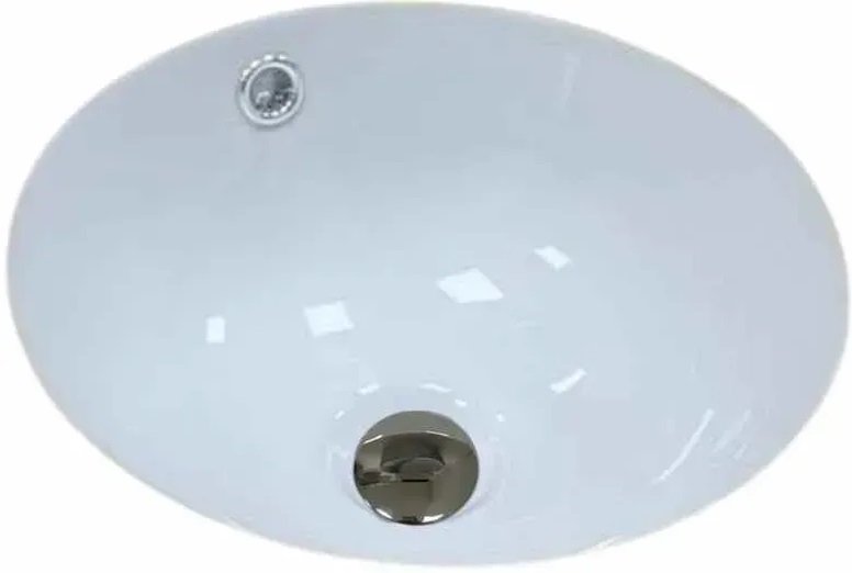 Раковина для ванной VBI Marzano S ⌀33 см под столешницу керамика белый VBI-018060