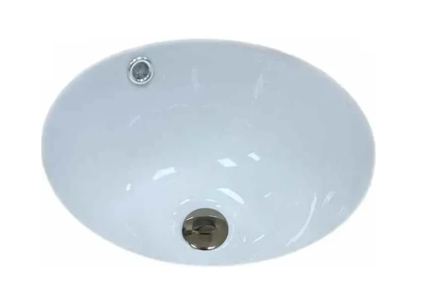 Раковина для ванной VBI Marzano ⌀35 см под столешницу керамика белый VBI-018061