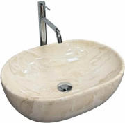 Раковина для ванної VBI Modena S 48х35 см кераміка beige stone glossy VBI-012007