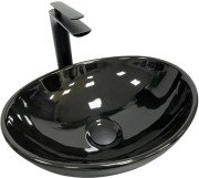 Раковина для ванної VBI Parma 41,5х33,5 см кераміка чорний глянсовий VBI-011021