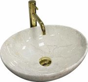 Раковина для ванной VBI Parma 41,5х33,5 см керамика light stone glossy VBI-011026