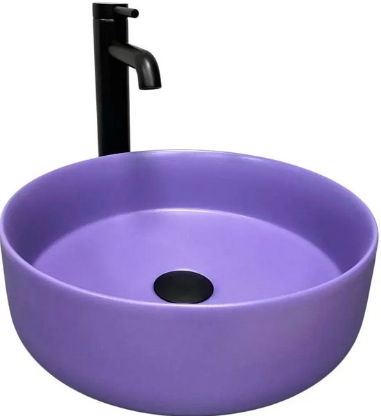 Раковина для ванной VBI Prato ⌀35,5 см керамика lavender matt VBI-011412