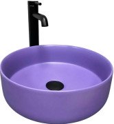 Раковина для ванной VBI Prato ⌀35,5 см керамика lavender matt VBI-011412