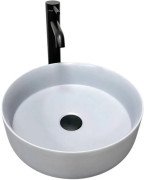 Раковина для ванной VBI Prato ⌀36 см керамика светло-серый матовый VBI-011413