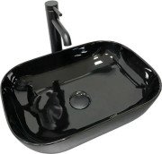 Раковина для ванной VBI Ravenna 45х32,5 см керамика черный глянцевый VBI-011227