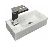 Раковина для ванной VBI Komo R 37х18,5 см керамика Calcatta VBI-015621