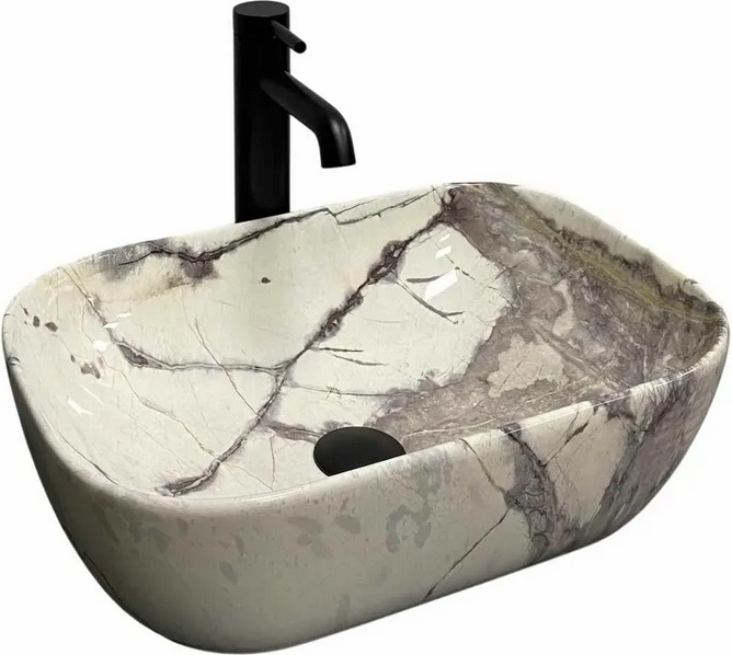 Раковина для ванної VBI Ravenna 46х33 см кераміка sand glossy VBI-011231