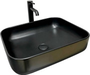 Раковина для ванной VBI Palermo 50х39 см керамика черный матовый VBI-012310