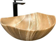 Раковина для ванной VBI Ronta 42х38,5 см керамика Brown Stone Matt VBI-017303