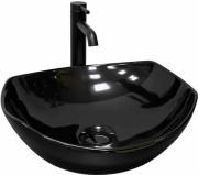 Раковина для ванної VBI Ronta 42х38,5 см кераміка чорний глянсовий VBI-017301