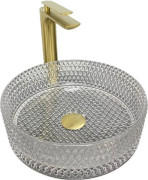 Раковина для ванної VBI Sepino ⌀35 см скло прозорий VBI-016300