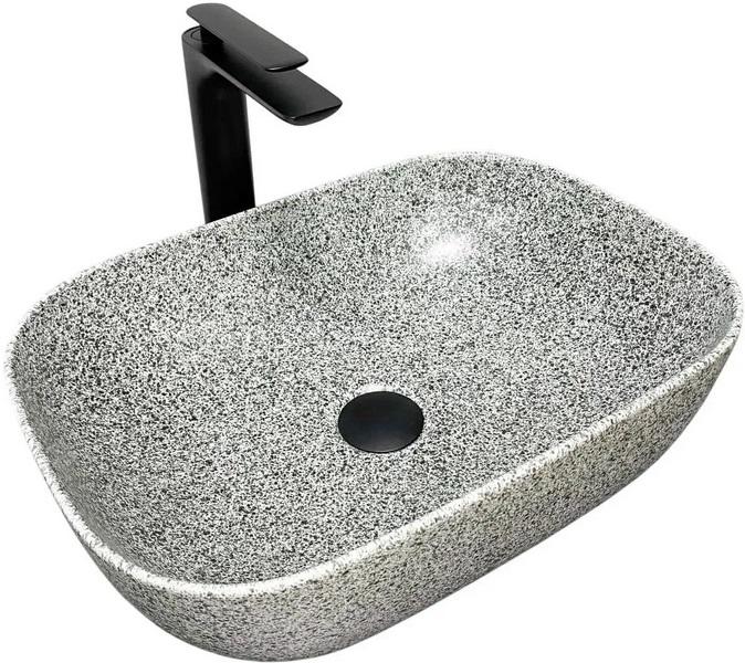 Раковина для ванной VBI Ravenna 46х33 см керамика Space grey matt VBI-011222