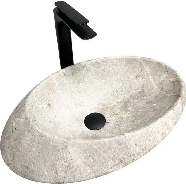 Раковина для ванної VBI Rotello 51х37,5 см кераміка Stone matt VBI-017101