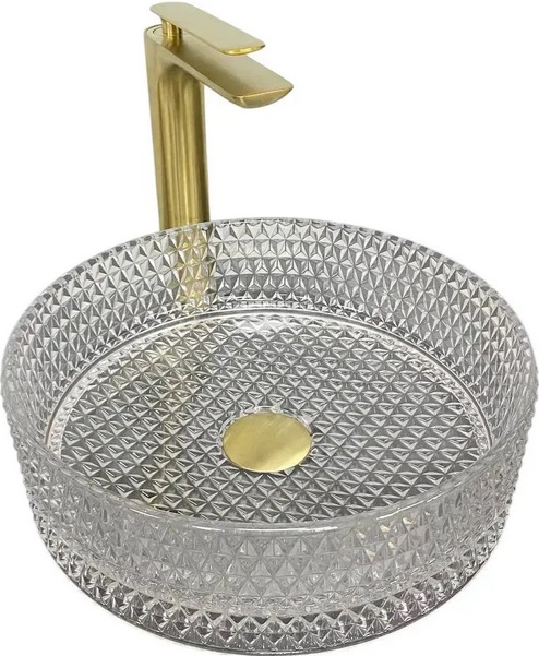 Раковина для ванної VBI Sepino ⌀35 см скло прозорий VBI-016300