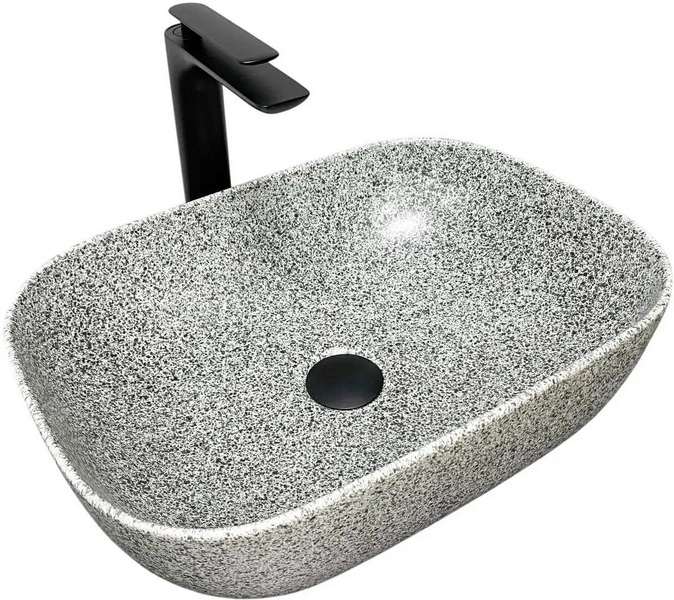 Раковина для ванної VBI Ravenna 46х33 см кераміка Space grey matt VBI-011222