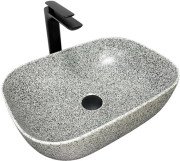 Раковина для ванної VBI Ravenna 46х33 см кераміка Space grey matt VBI-011222