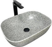 Раковина для ванной VBI Ravenna 46х33 см керамика Space grey matt VBI-011222