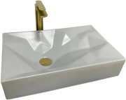 Раковина для ванної VBI Troia M 56х36 см кераміка сірий матовий VBI-016401