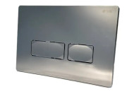 Кнопка змиву для унітазу VBI Elba подвійний змив пластик хром VBI-030114