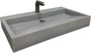 Раковина для ванної VBI Vieste 89х45 см штучний камінь сірий матовий VBI-016802