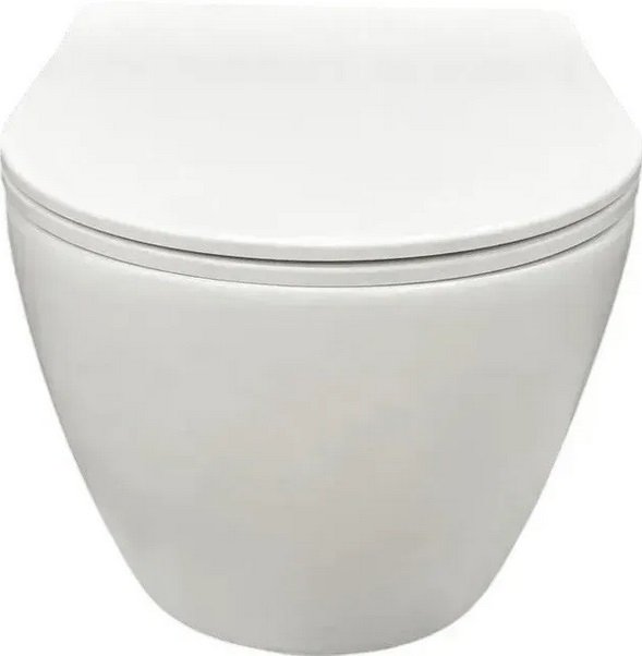 Унитаз подвесной VBI Vulcano 36х48,5 см с сиденьем керамика белый матовый VBI-020415