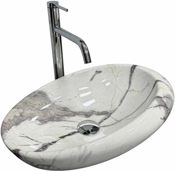 Раковина для ванной VBI Vicenza 49х31 см керамика sand glossy VBI-014803