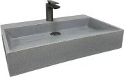 Раковина для ванной VBI Vieste 60х38 см искусственный камень серый матовый VBI-016800