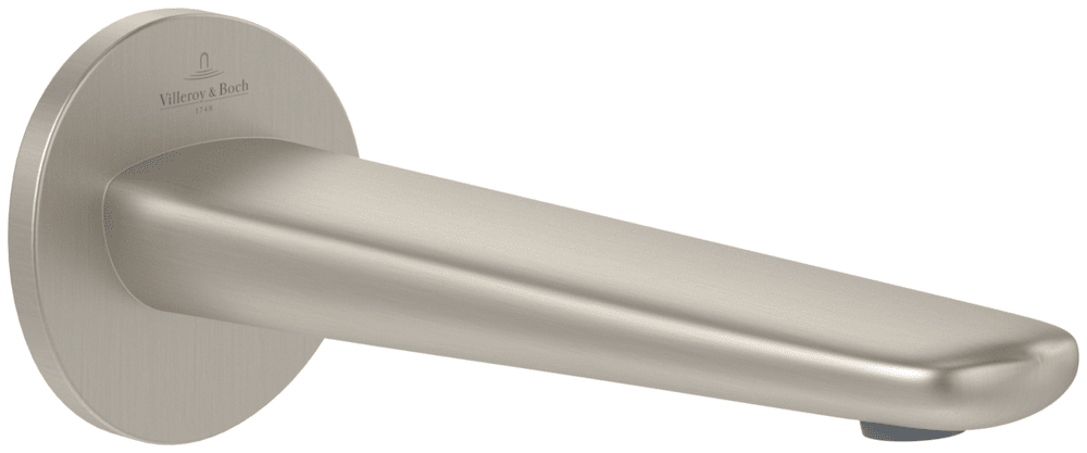 Излив для смесителя в ванной Villeroy & Boch Antao матовый никель TVT11100300064