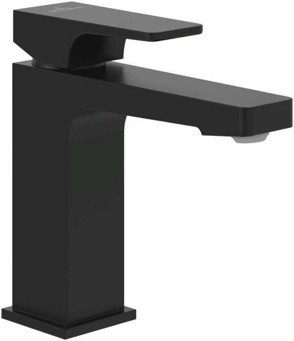 Смеситель для раковины Villeroy & Boch Architectura Square с донным клапаном матовый черный TVW125001000K5