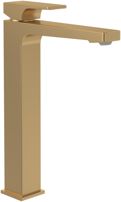 Змішувач для раковини Villeroy & Boch Architectura Square із донним клапаном матове золото TVW12500200076