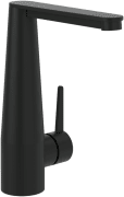 Змішувач для раковини Villeroy & Boch Conum із донним клапаном матовий чорний TVW127004000K5