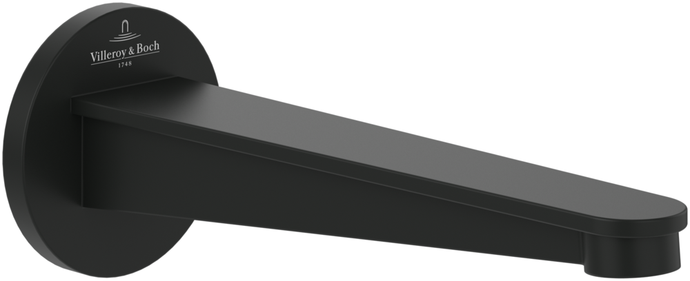 Вилив для змішувача у ванній кімнаті Villeroy & Boch Conum матовий чорний TVT127003000K5