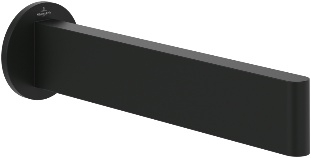 Вилив для змішувача у ванній кімнаті Villeroy & Boch Dawn матовий чорний TVT106505151K5