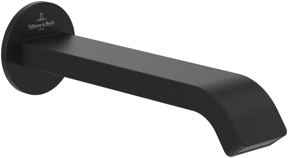 Излив для смесителя в ванной Villeroy & Boch Dawn матовый черный TVT106505152K5