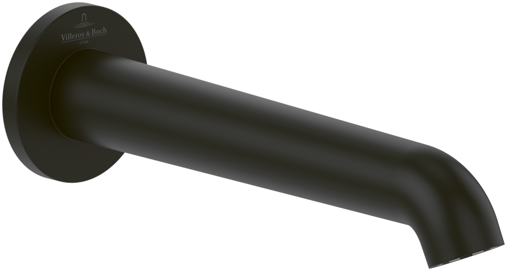 Вилив для змішувача у ванній кімнаті Villeroy & Boch Skyla матовий чорний TVT116001000K5