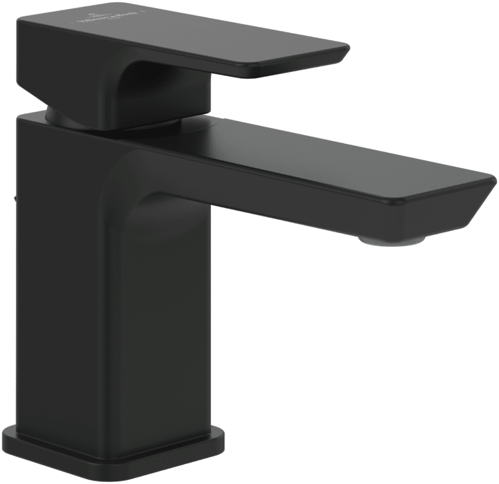 Смеситель для раковины Villeroy & Boch Subway 3.0 с донным клапаном матовый черный TVW112001000K5