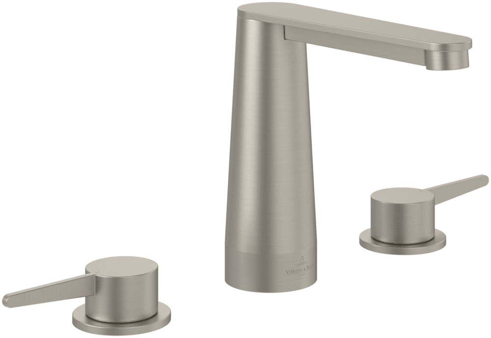 Смеситель для раковины Villeroy & Boch Conum на 3 отверстия матовый никель TVW12700100164