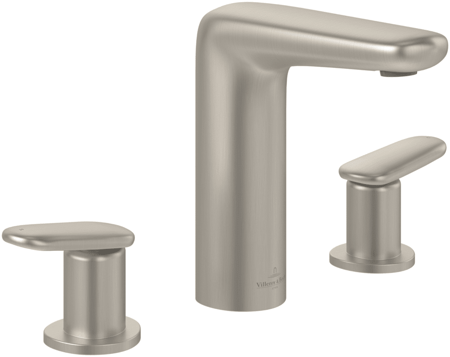 Смеситель для раковины Villeroy & Boch Antao на 3 отверстия матовый никель TVW11100100064