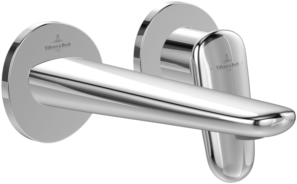 Змішувач для раковини Villeroy & Boch Antao настінний на 2 отвори хром TVW11100200061