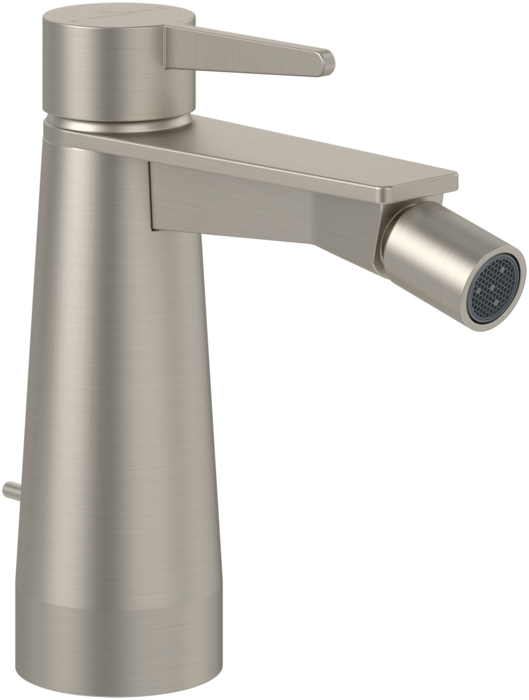 Змішувач для біде Villeroy & Boch Conum із донним клапаном матовий нікель TVB12700100064