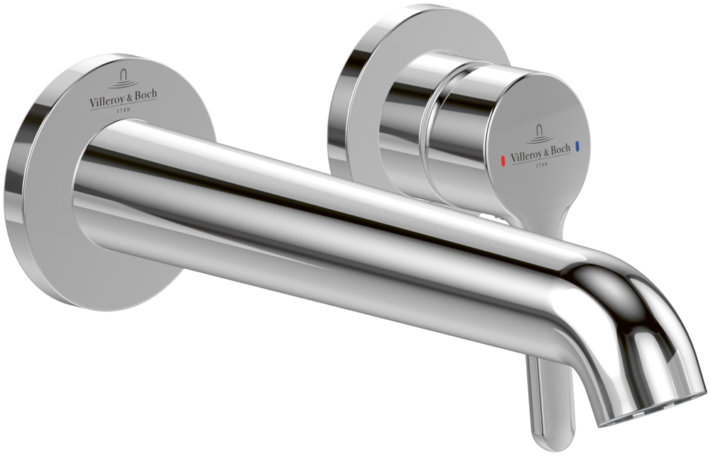 Змішувач для раковини Villeroy & Boch Skyla настінний на 2 отвори хром TVW11600100061