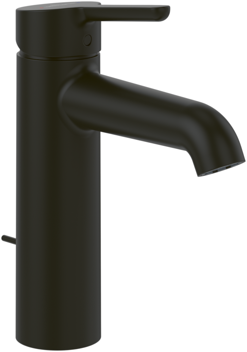 Змішувач для раковини Villeroy & Boch Skyla із донним клапаном матовий чорний TVW116005000K5