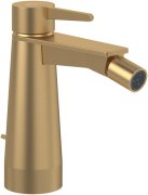 Смеситель для биде Villeroy & Boch Conum с донным клапаном матовое золото TVB12700100076