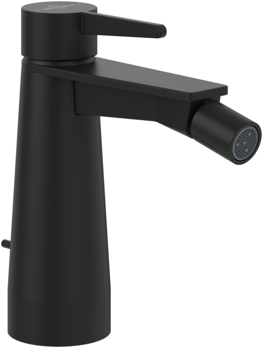 Смеситель для биде Villeroy & Boch Conum с донным клапаном матовый черный TVB127001000K5