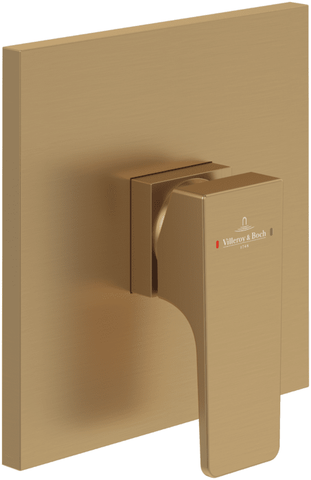 Смеситель для душа Villeroy & Boch Architectura Square встраиваемый матовое золото TVS12500200076