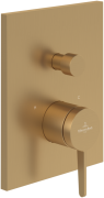 Смеситель для душа Villeroy & Boch Conum встраиваемый матовое золото TVT12700100076