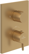 Термостат для душу Villeroy & Boch Conum вбудований матове золото TVS12700100076