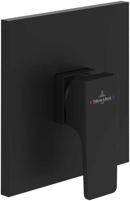 Смеситель для душа Villeroy & Boch Architectura Square встраиваемый матовый черный TVS125002000K5