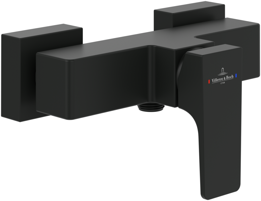 Змішувач для душу Villeroy & Boch Architectura Square одноважільний чорний матовий TVS125001000K5