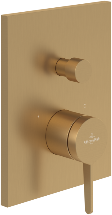 Змішувач для душу Villeroy & Boch Conum вбудований матове золото TVT12700100076